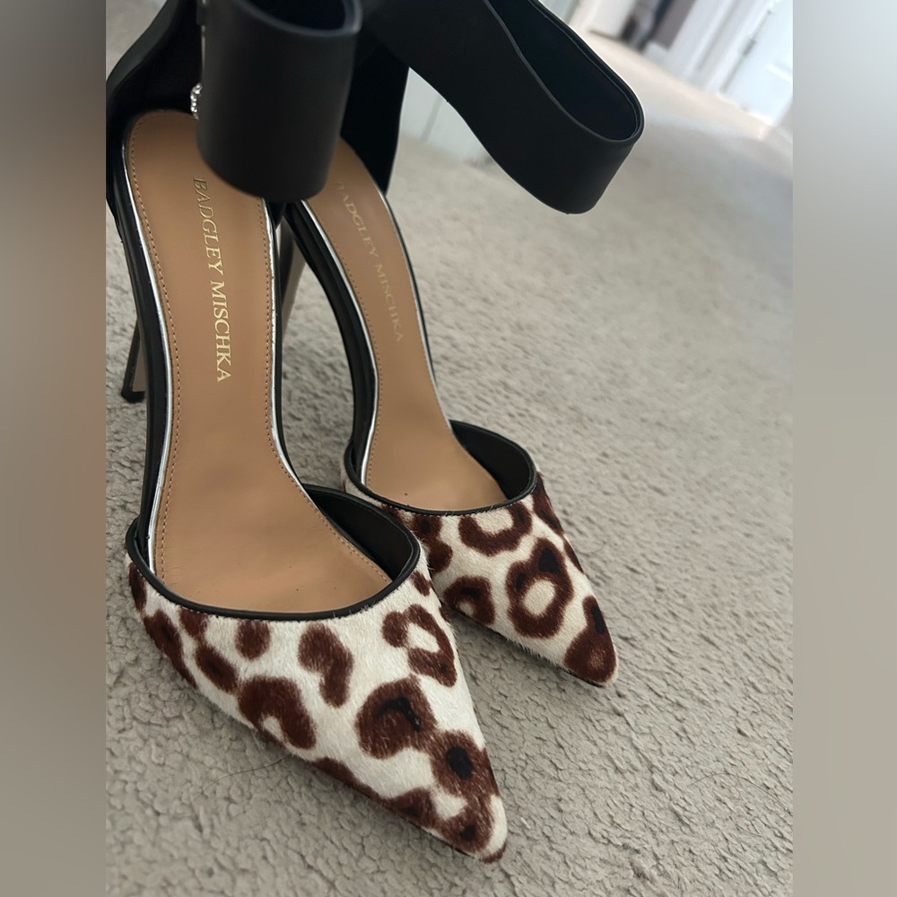 Badgley Mischka leopard print heels - Picture 7 of 12